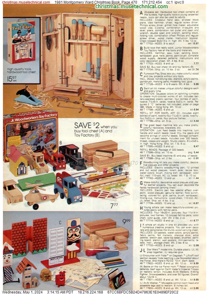 1981 Montgomery Ward Christmas Book, Page 470