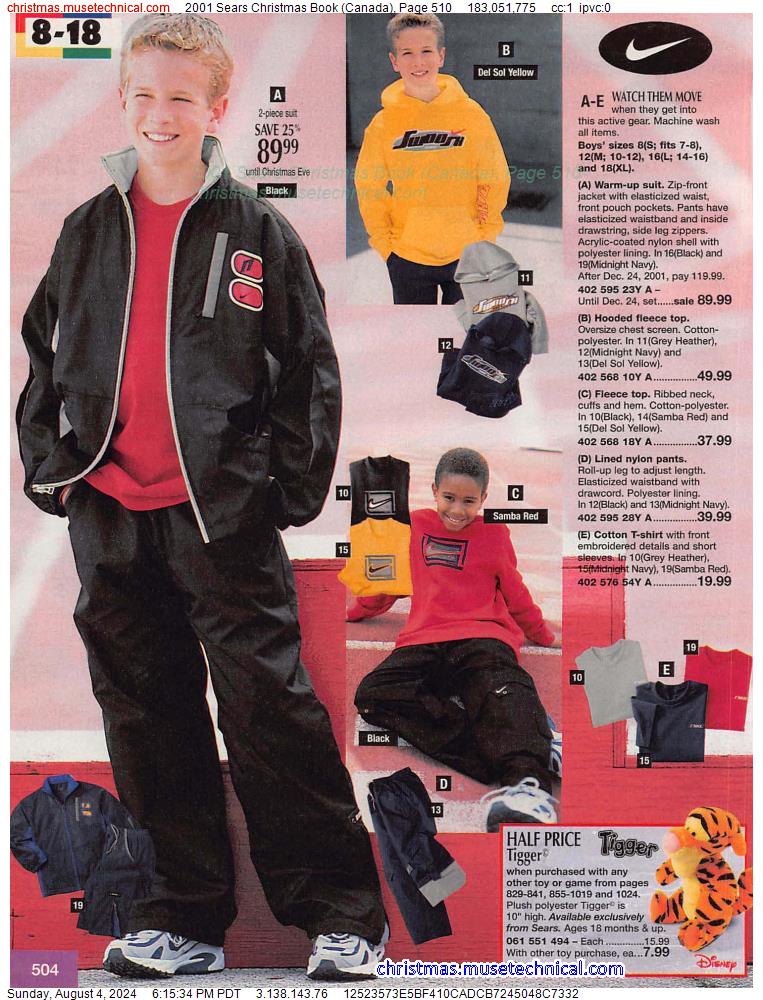 2001 Sears Christmas Book (Canada), Page 510