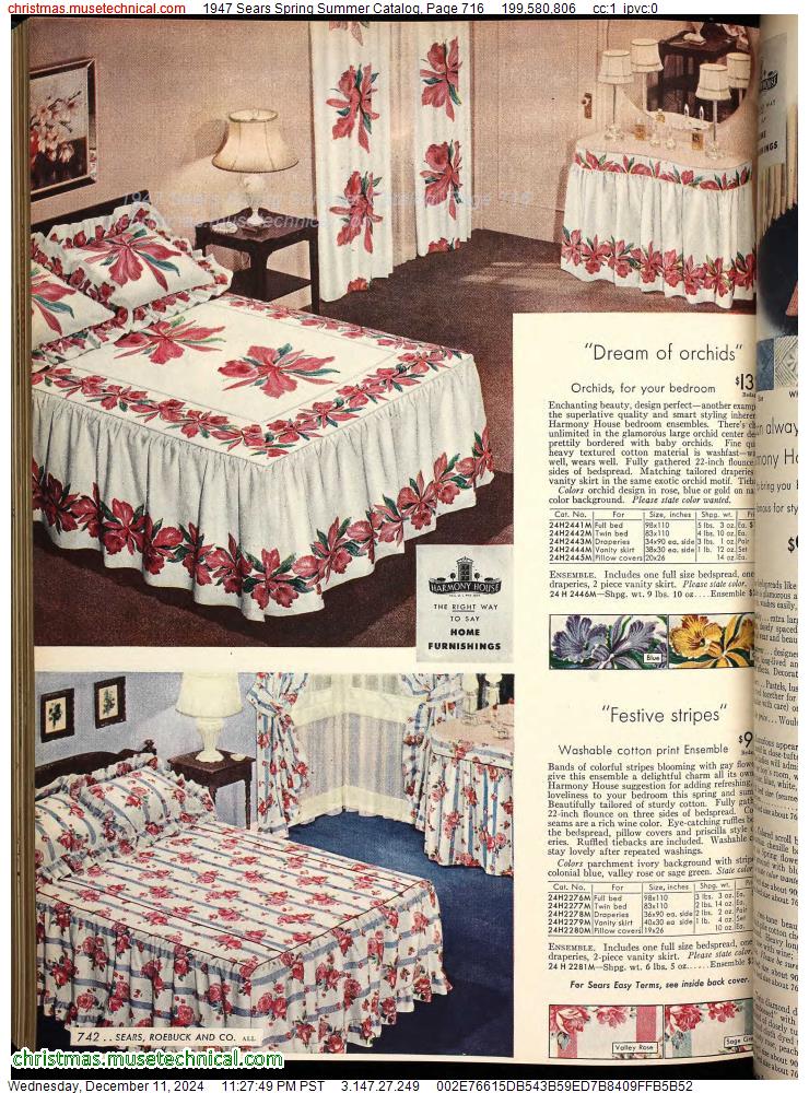 1947 Sears Spring Summer Catalog, Page 716