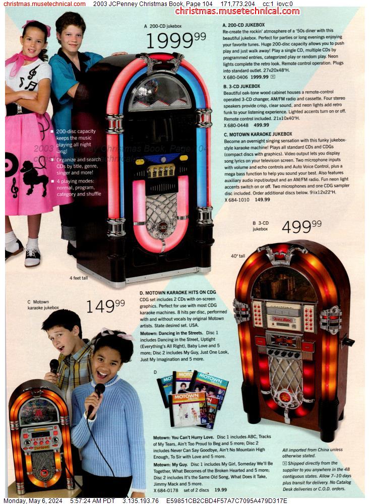 2003 JCPenney Christmas Book, Page 104