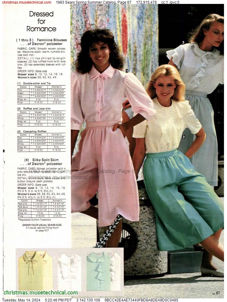 1983 Sears Spring Summer Catalog, Page 67 - Catalogs & Wishbooks