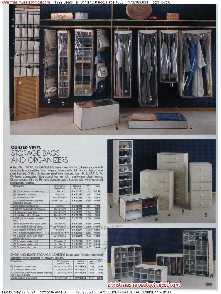 1992 Sears Fall Winter Catalog, Page 1063