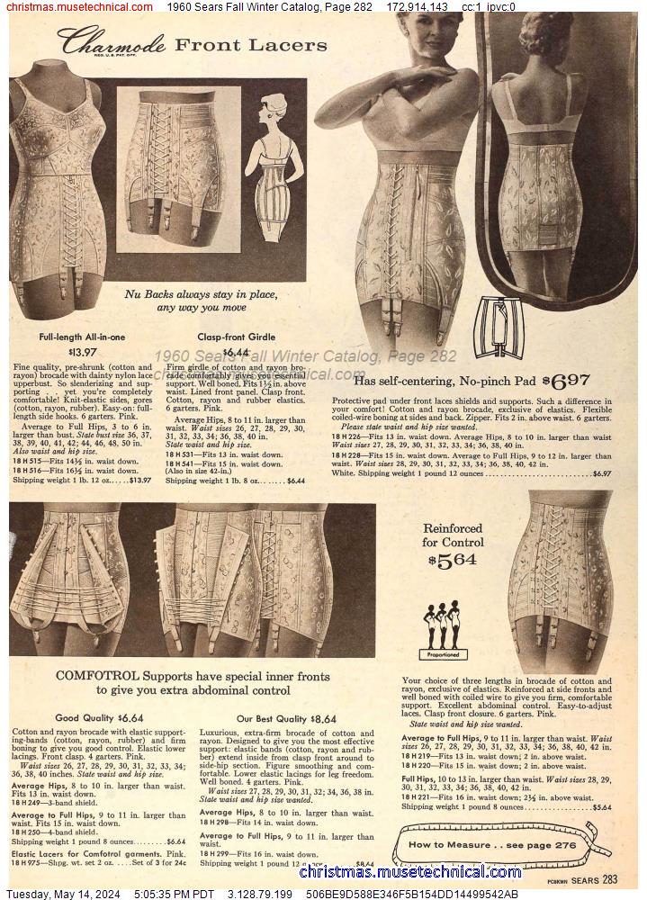 1960 Sears Fall Winter Catalog, Page 282