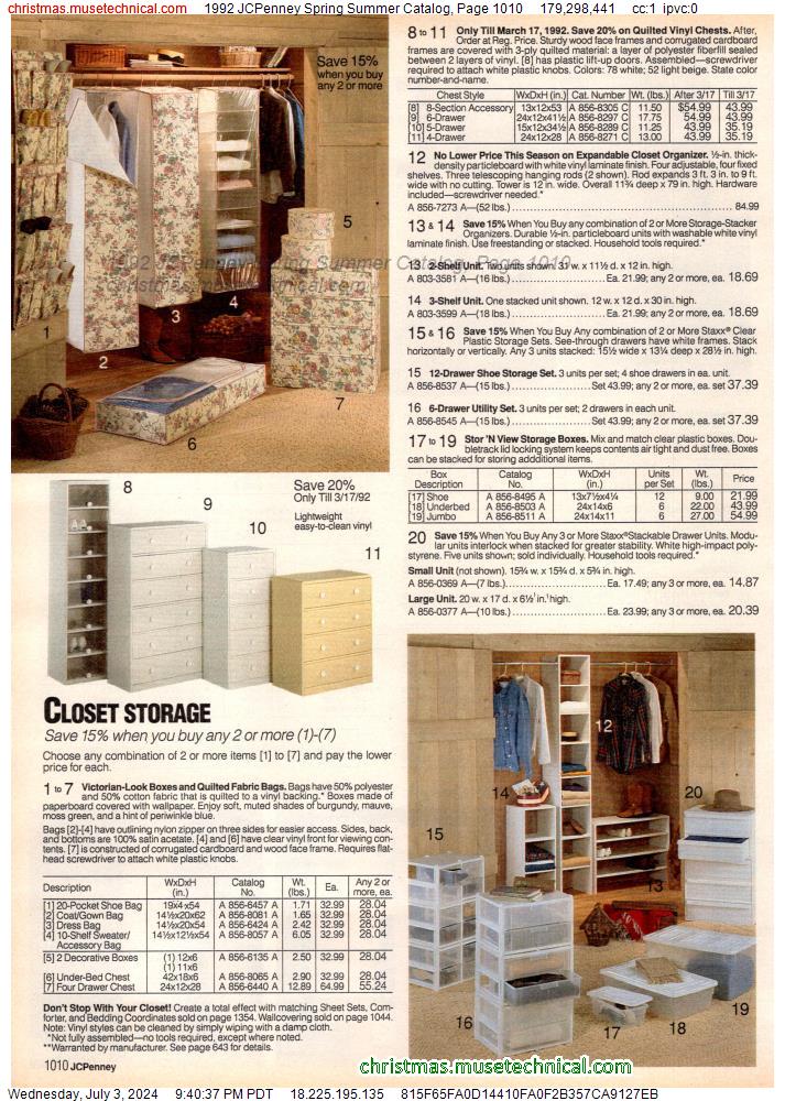 1992 JCPenney Spring Summer Catalog, Page 1010