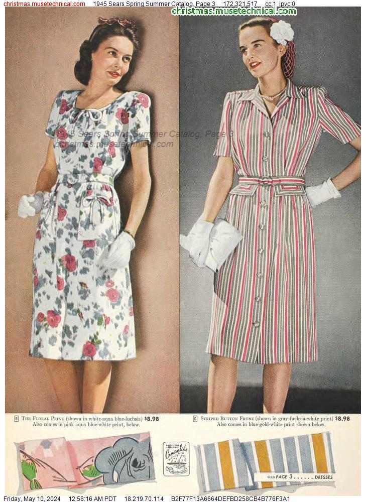 1945 Sears Spring Summer Catalog, Page 3