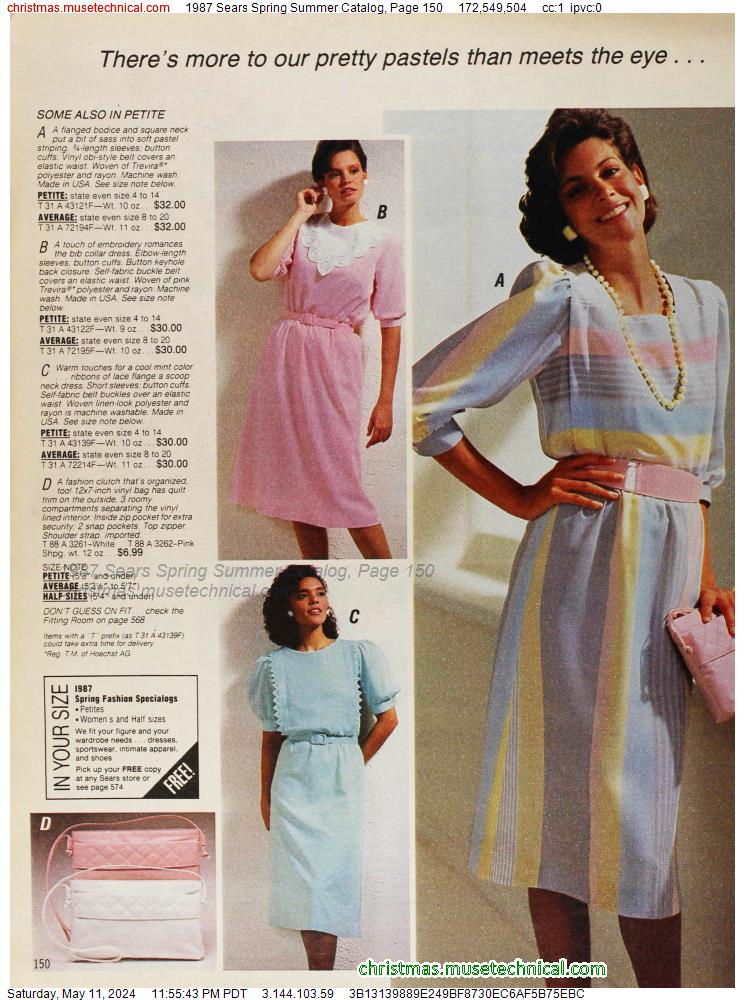 1987 Sears Spring Summer Catalog, Page 150