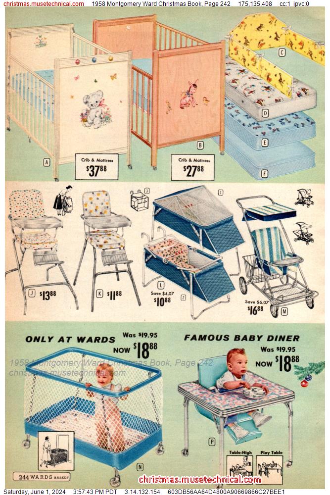 1958 Montgomery Ward Christmas Book, Page 242