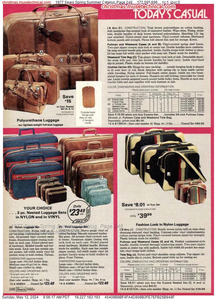 1977 Sears Spring Summer Catalog, Page 248