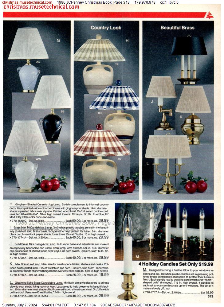 1986 JCPenney Christmas Book, Page 313