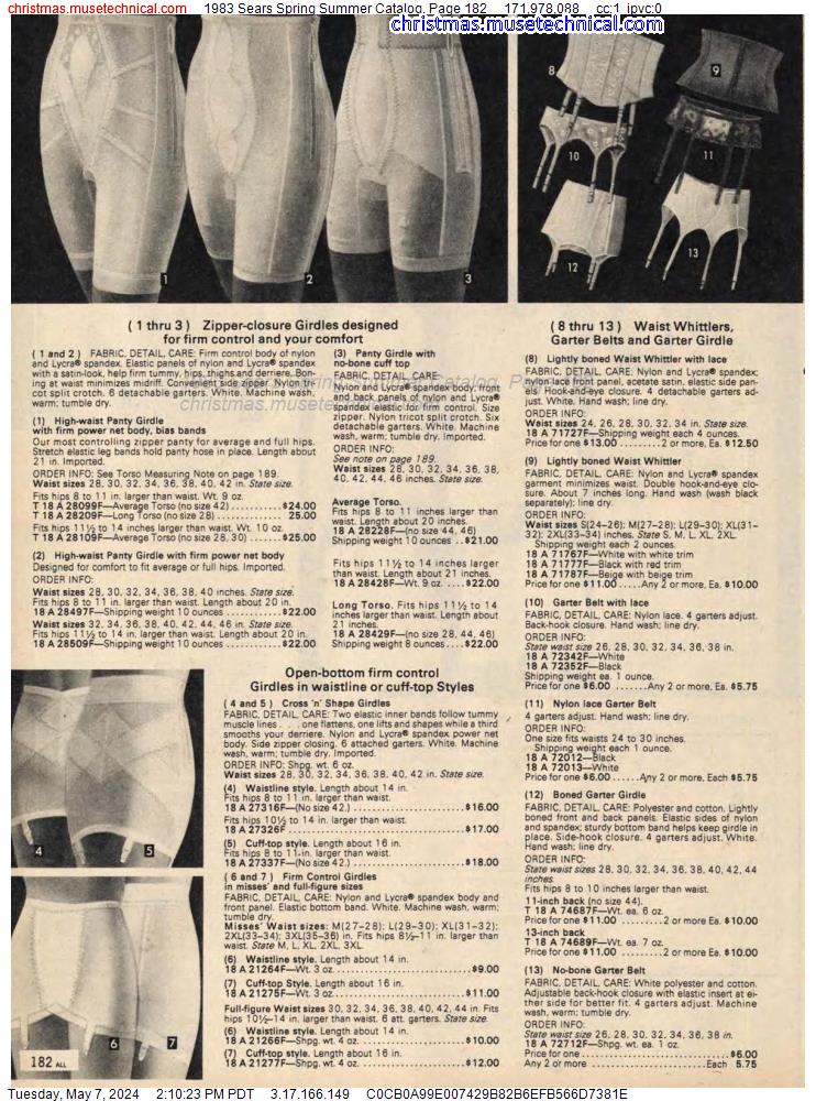 1983 Sears Spring Summer Catalog, Page 182