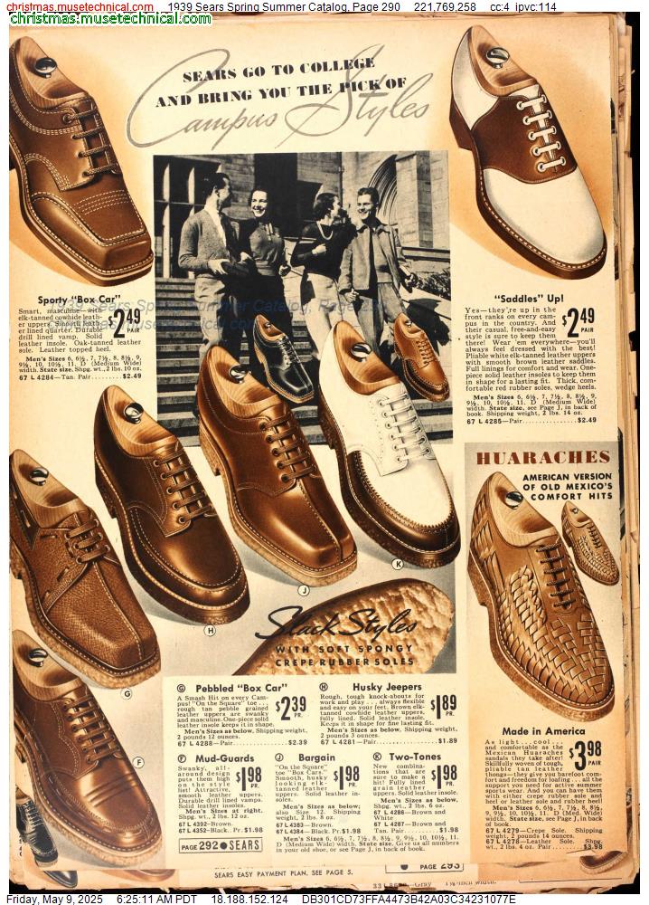 1939 Sears Spring Summer Catalog, Page 290