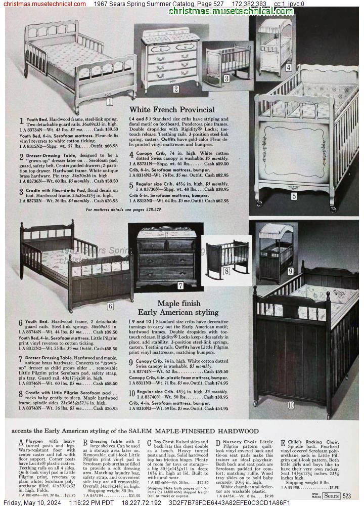 1967 Sears Spring Summer Catalog, Page 527