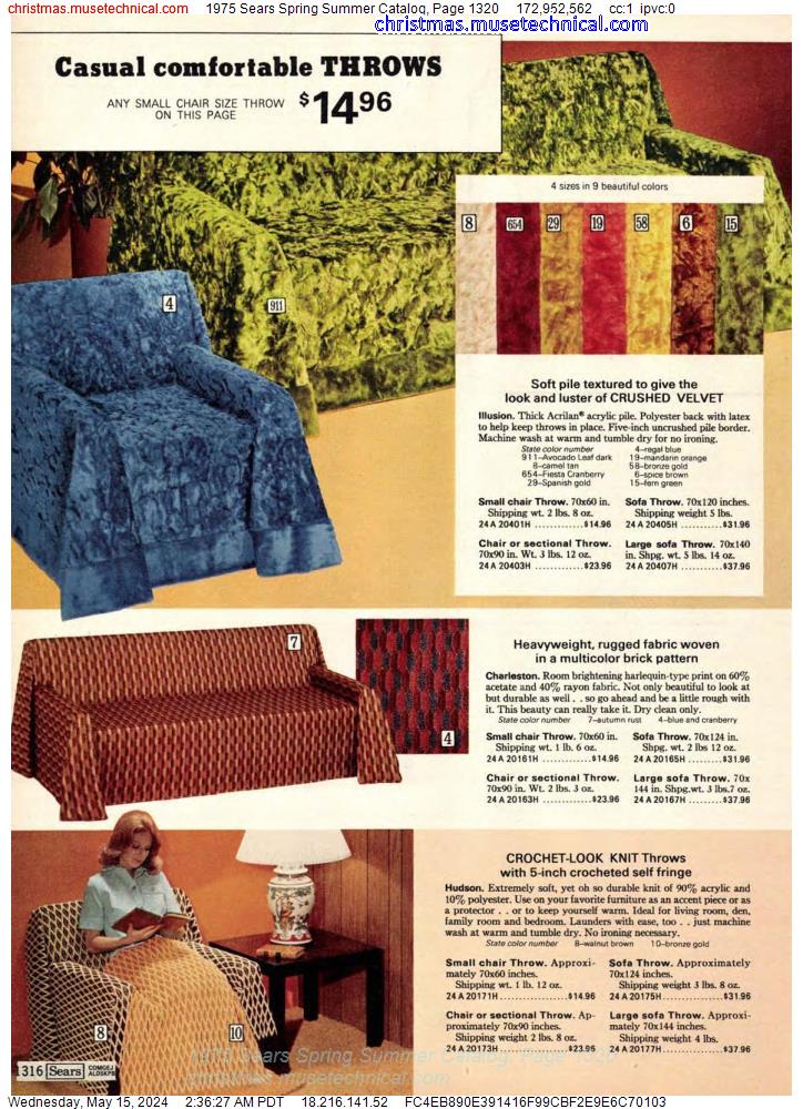 1975 Sears Spring Summer Catalog, Page 1320