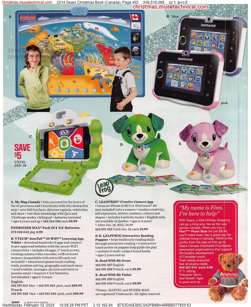 2014 Sears Christmas Book (Canada), Page 492