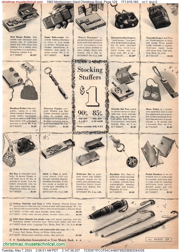 1962 Montgomery Ward Christmas Book, Page 129