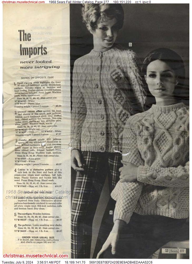 1968 Sears Fall Winter Catalog, Page 277