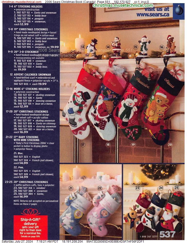 2006 Sears Christmas Book (Canada), Page 551