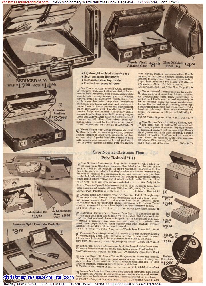 1965 Montgomery Ward Christmas Book, Page 424