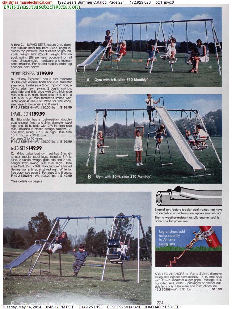 1992 Sears Summer Catalog, Page 224