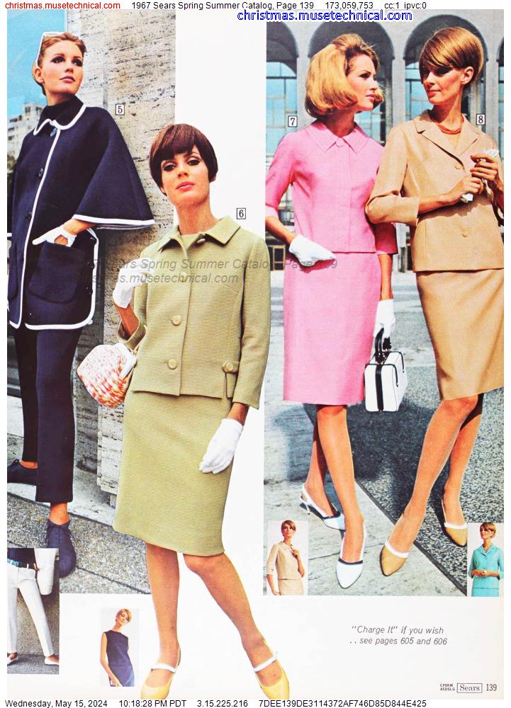 1967 Sears Spring Summer Catalog, Page 139