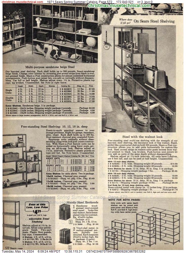 1971 Sears Spring Summer Catalog, Page 572