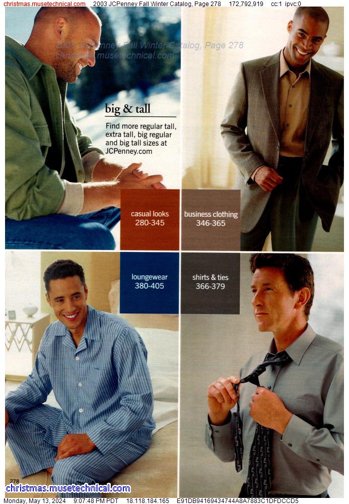 2003 JCPenney Fall Winter Catalog, Page 278