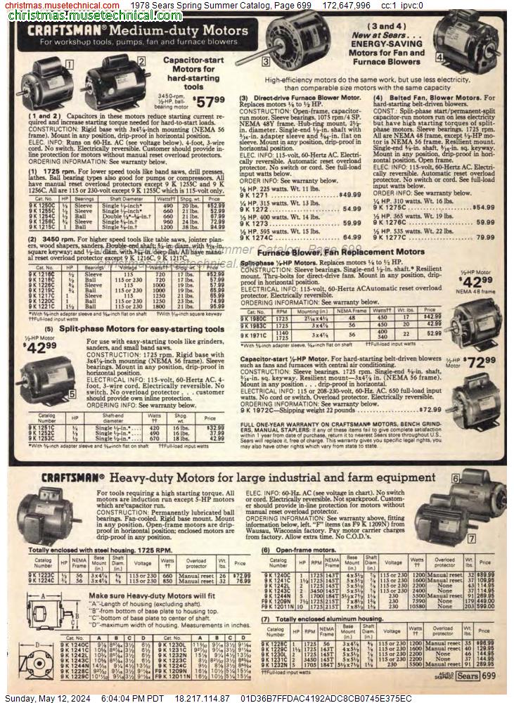 1978 Sears Spring Summer Catalog, Page 699
