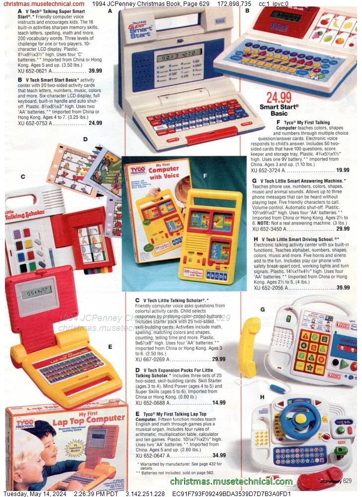 1994 JCPenney Christmas Book, Page 629