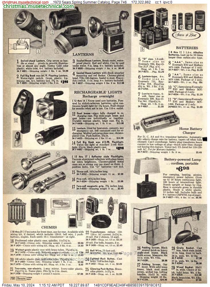 1970 Sears Spring Summer Catalog, Page 746