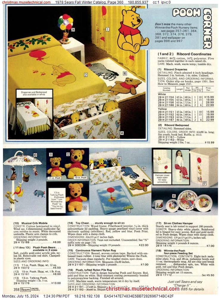 1978 Sears Fall Winter Catalog, Page 360