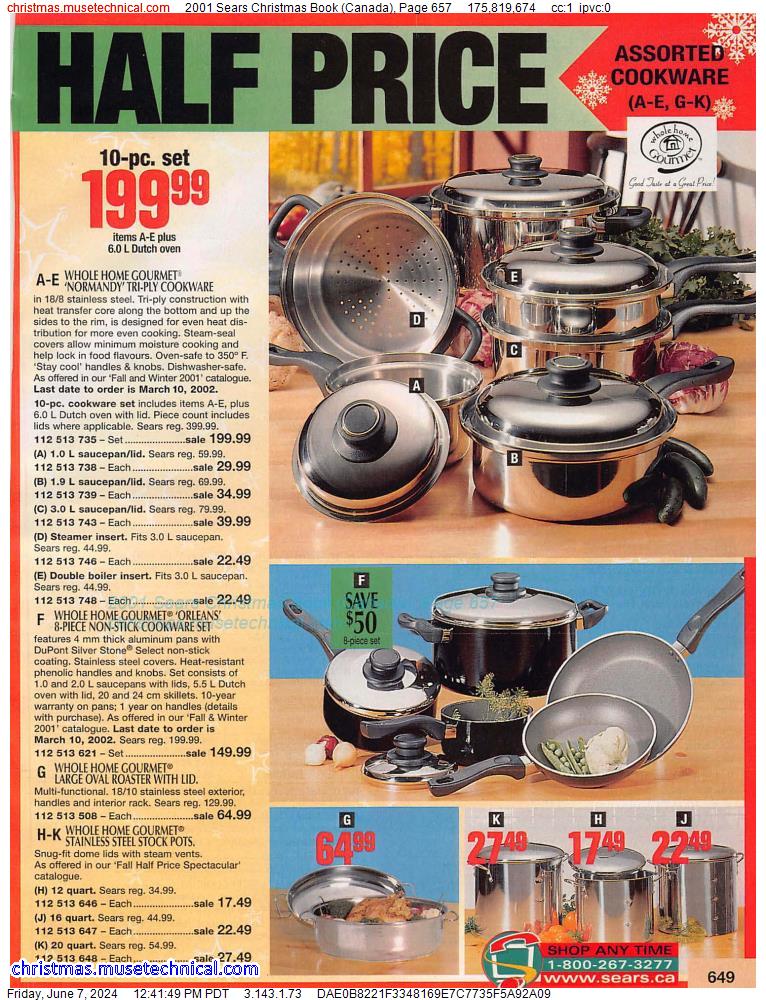 2001 Sears Christmas Book (Canada), Page 657