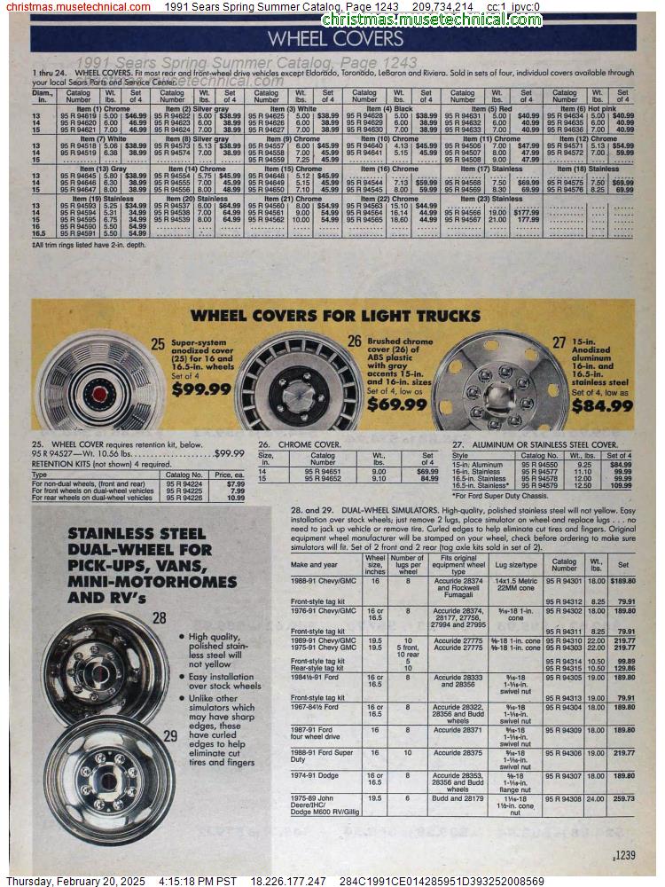 1991 Sears Spring Summer Catalog, Page 1243