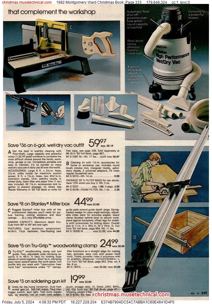 1982 Montgomery Ward Christmas Book, Page 333