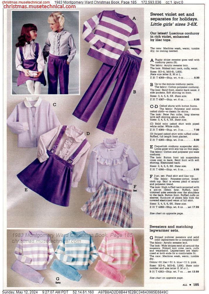 1983 Montgomery Ward Christmas Book, Page 185