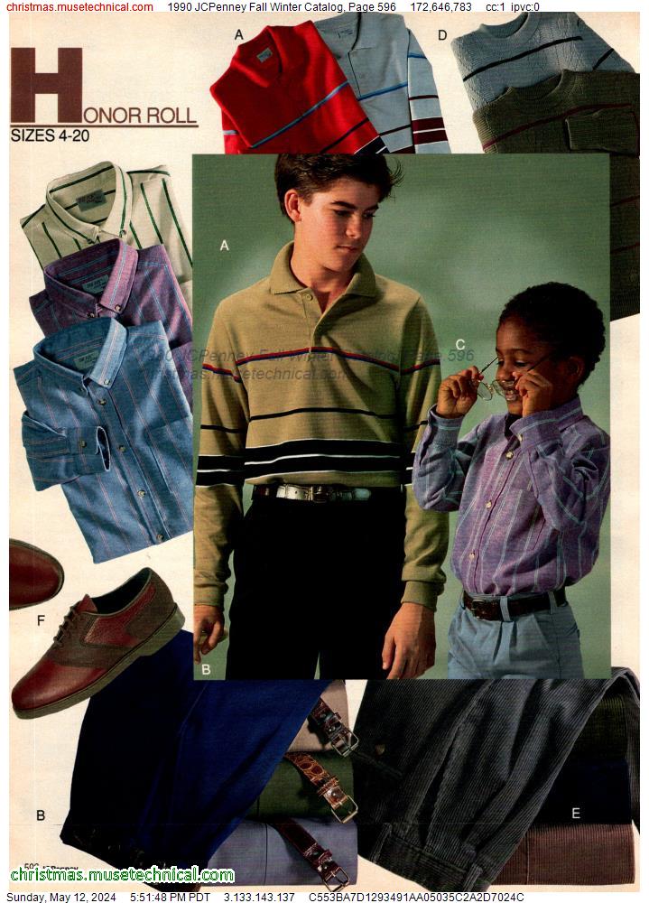1990 JCPenney Fall Winter Catalog, Page 596