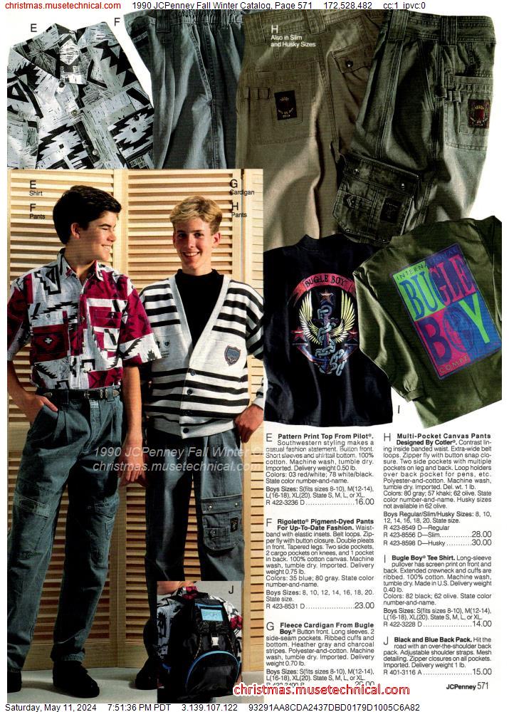 1990 JCPenney Fall Winter Catalog, Page 571
