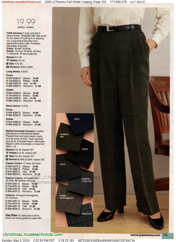 2000 JCPenney Fall Winter Catalog, Page 103