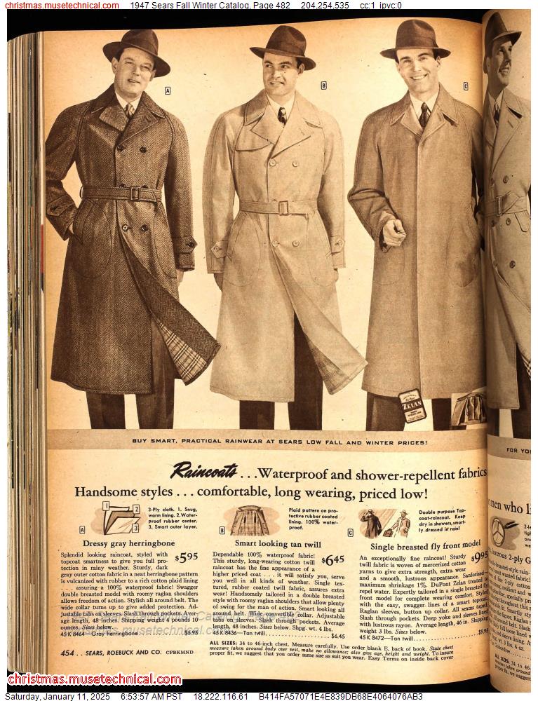 1947 Sears Fall Winter Catalog, Page 482