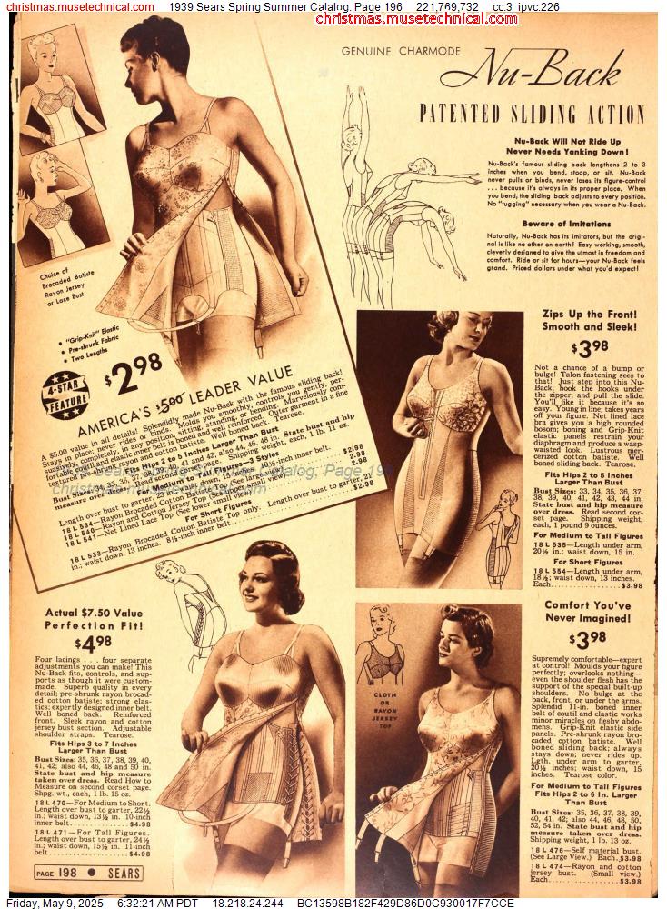 1939 Sears Spring Summer Catalog, Page 196