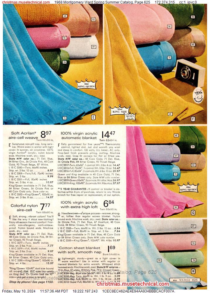 1968 Montgomery Ward Spring Summer Catalog, Page 625