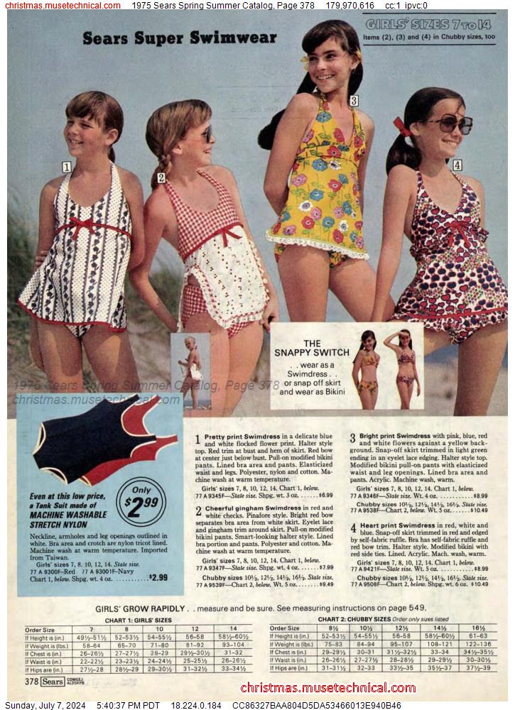 1975 Sears Spring Summer Catalog, Page 378