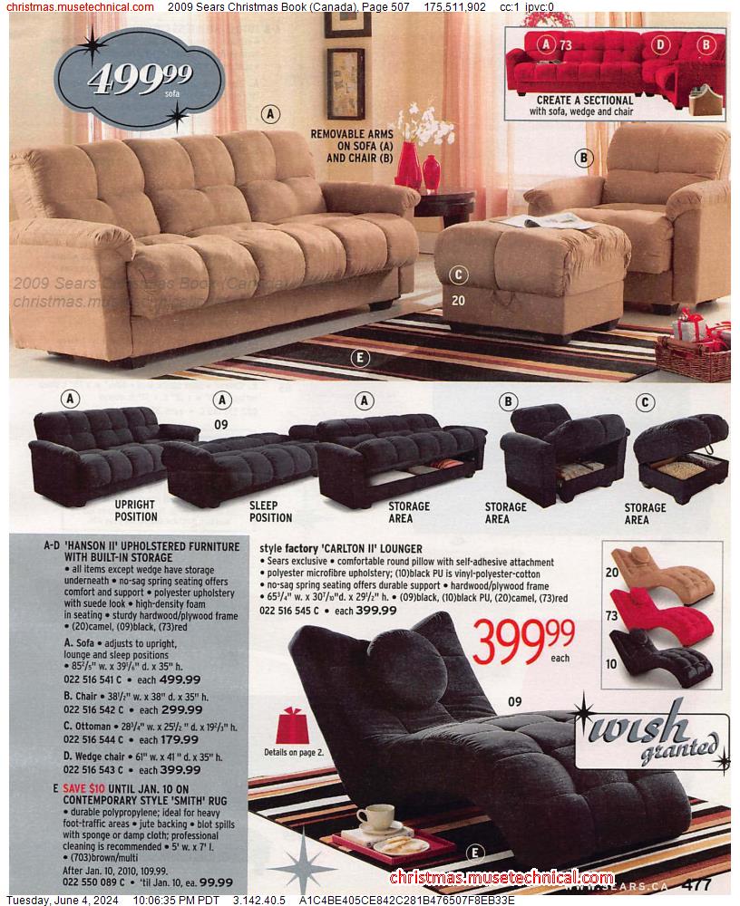 2009 Sears Christmas Book (Canada), Page 507