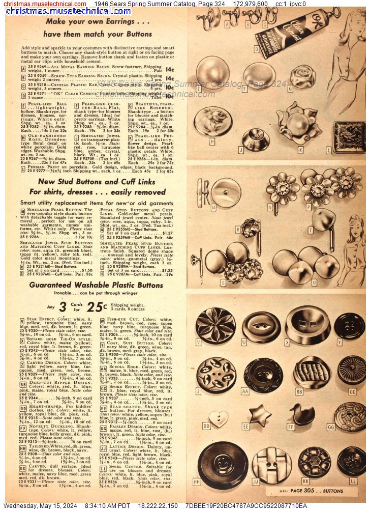 1946 Sears Spring Summer Catalog, Page 324