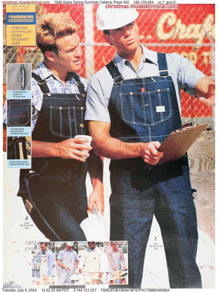 1988 Sears Spring Summer Catalog, Page 482