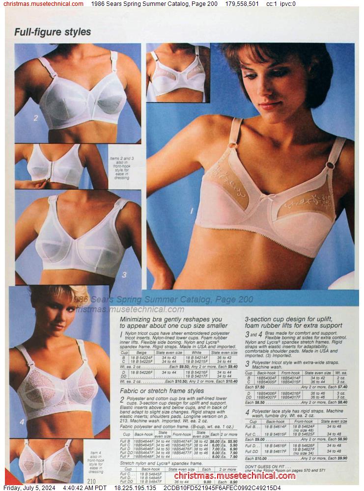 1986 Sears Spring Summer Catalog, Page 200