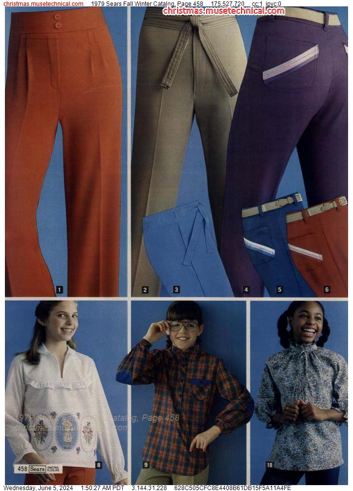 1979 Sears Fall Winter Catalog, Page 458