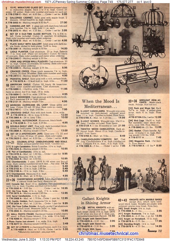 1971 JCPenney Spring Summer Catalog, Page 749