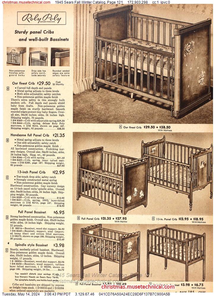 1945 Sears Fall Winter Catalog, Page 121