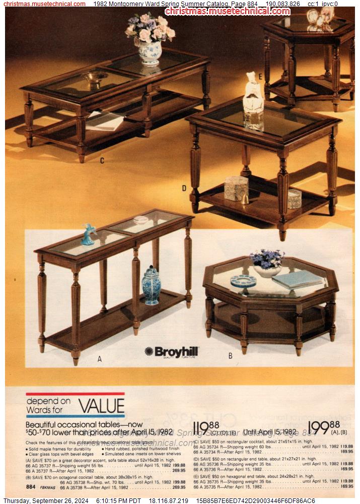 1982 Montgomery Ward Spring Summer Catalog, Page 884