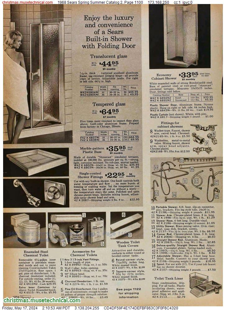 1968 Sears Spring Summer Catalog 2, Page 1100
